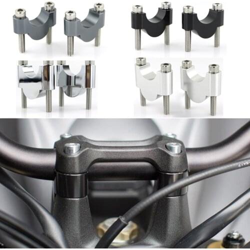 For Yamaha MT-03 MT-25 MT-15 FZ1 FZ6 FZ8 22mm 7/8" Handle Bar Riser Mounting Handlebar Fat Risers Motorcycle CNC Aluminum Billet