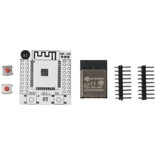 Practical ESP-WROOM-32 Wifi IoT Wlan BLE Module + ESP-32S ESP32 Adapter Board 2.54mm Pitch ESP-32S ESP32 Adapter Board