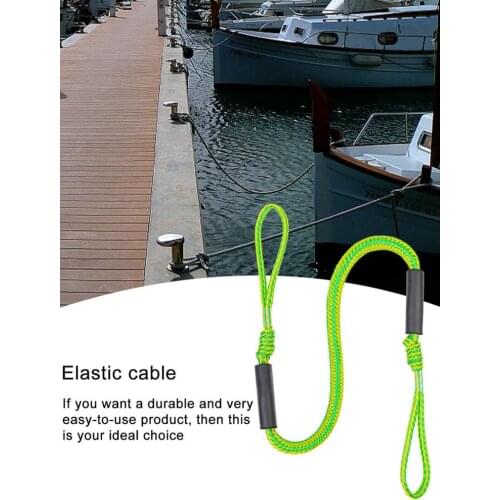 4ft-5.3ft Bungee Dock Line Mooring Rope For Boat Rope Bungee Cord Dockline Boats Kayak Accessories For Terminals Elastic Ropes