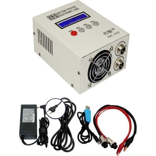 EBC-A20 Battery Tester 30V 20A 85W Lithium Lead-acid Batteries Capacity Test 5A Charge 20A Discharge Support PC Software