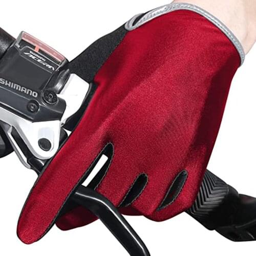 1 Pair Bike Bicycle Hot Gloves Full Finger Touchscreen Men Women MTB Gloves Breathable Summer Mittens Lightweight Riding Gloves