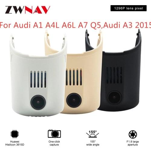 Hidden Type HD Driving recorder dedicated For Audi A1 A4L A6L A7 Q5,Audi A3 2015 DVR Dash cam Car front camera WIfi