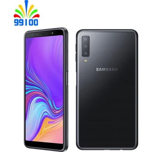 Refurbished Samsung Galaxy A7 2018 A750F 6.0inch 4GB+64GB/128GB Dual Sim Octa Core 4G-LTE Unlocked Cell Phone