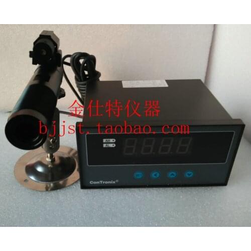 High temperature infrared temperature sensor, online thermometer 500-3000 degrees, short wave, transparent glass measurement