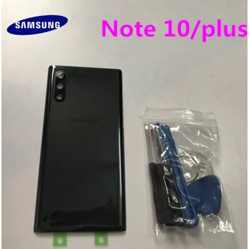Rear Panel Battery Glass Back Door Cover For Samsung Galaxy NOTE 10 N970 NOTE10 plus N975 N975F Pre-adhesive stickers+TOOLS