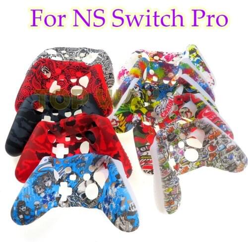 1PCS Silicone Gamepad Protective Case Skin For Nintend NS Switch Pro Controller Protector Camouflage Controle Cover Joystick