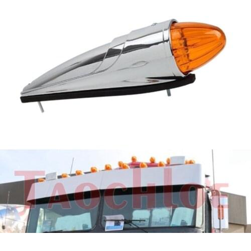 1Pc 12V 24V White Amber LED Cab Roof Top Marker Lights Indicators Signal Lamp Car Truck SUV 4x4 Fog Lamps