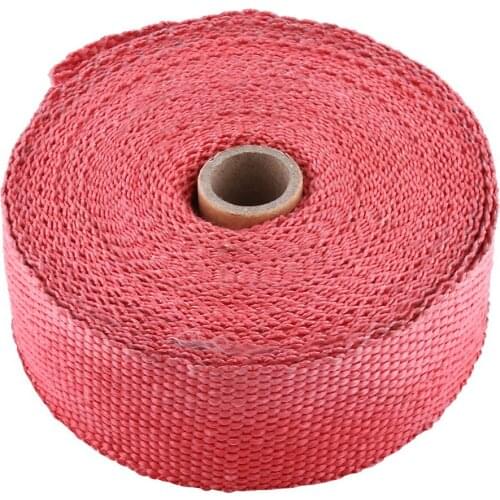 10M Exhaust Header Heat Wrap Tape Motorcycle Exhaust Pipe Heat Wrap Manifold Cover Insulation Roll Tapes Glass Fiber