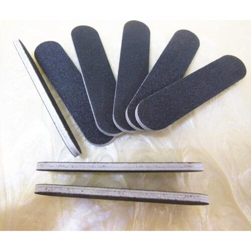 10 pcs professional nail file black short mini files nail salon boards 100/180