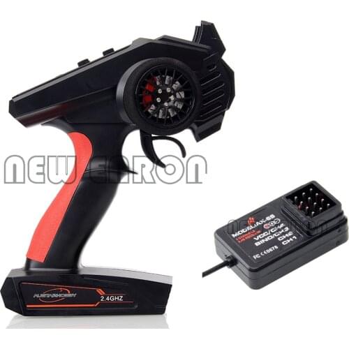 2.4G 4CH Remote Controller Digital Radio Receiver Transimitter with AX6S Receiver for RC Crawler Car SCX10 AXI03007 TRX4 RC Boat