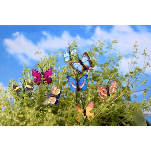 20pcs/lot Butterfly Animal Wall Stickers Comfortable life New Landscaping Decoration Heart Shaped Decals for Kids Craft KS 036