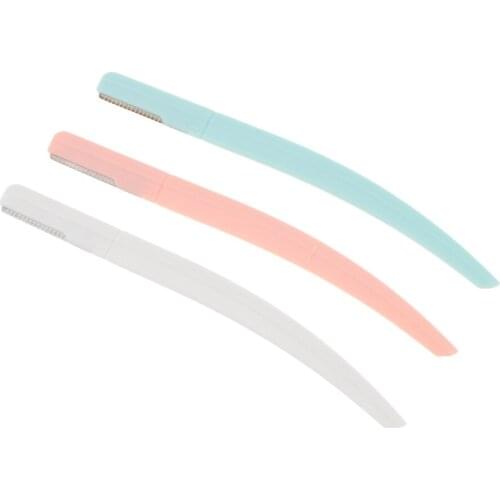3PCS Women Eyebrow Shaper Razor Shaver Blade Knife Brow Shaping Beauty Tool