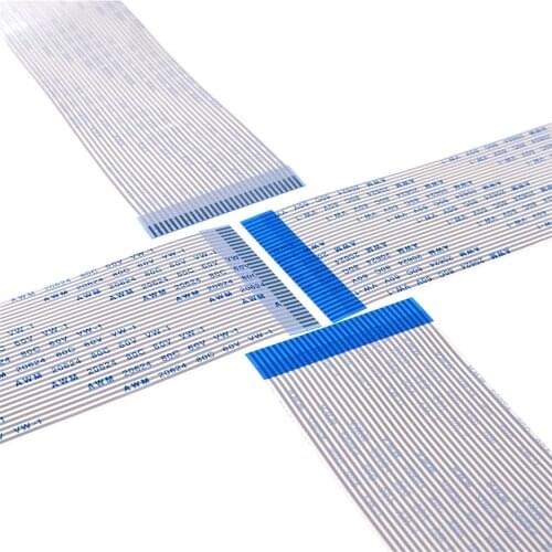 5 PCS FPC Flat Flexible Cable FFC Jumper Pitch 1.25 mm Spacing 30 Pin Reverse Contact Side Opposite Type B 100 200 mm Tin Plated