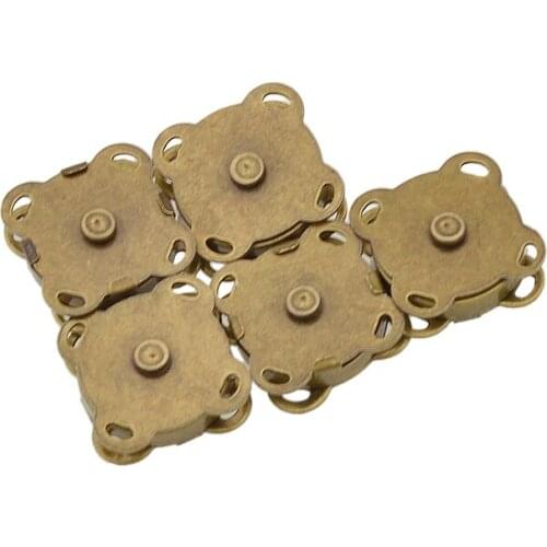5Pcs Magnetic Button Fastener Strong Clasp Magnet Button For Coat Luggage Purse Supplies