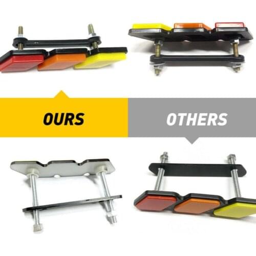 Car Stickers For Toyota Tacoma 4Runner Tundra Tri-color 3 Grille Badge EMBLEM EOA Gradient Exterior Accessories