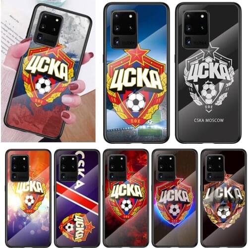 Tempered Glass Cover Hot Russia PFC CSKA For Samsung Note 20 Ultra Note 10 Lite Plus 5G Note 8 Note 9 Phone Case