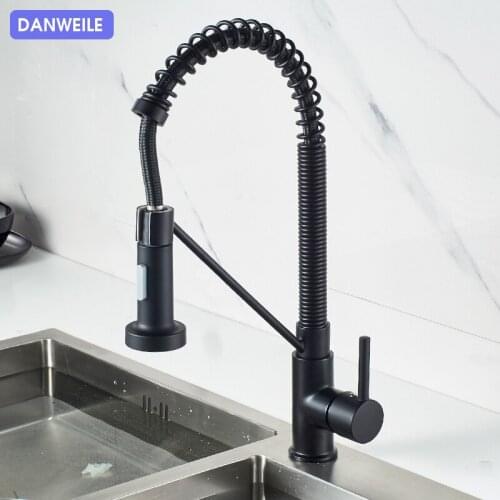 DANWEILE Black Kitchen Faucets