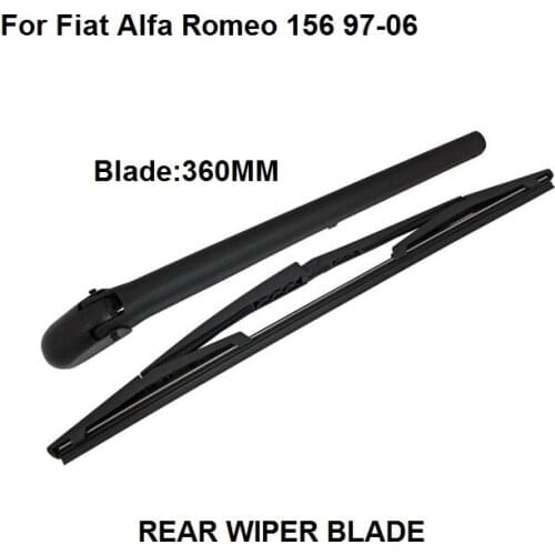 For Fiat Alfa Romeo 156 Estate 1997-2006 Rear Window Windshield Wiper Arm Blade Kit,360MM