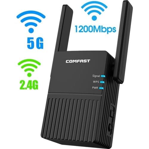 Wifi Repeater Wifi Extender 1200Mbps Long Range Dual Band 2.4+5Ghz Wireless Wifi Router High Power Repeater Wlan Wifi Amplifer