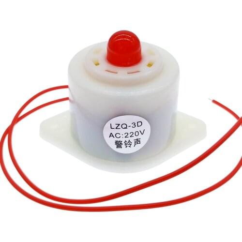 Electronic Buzzer Beep Alarm High-decibel 12V 24V 220V Acoustic-optic alarm Indicator flashing light LZQ-3D