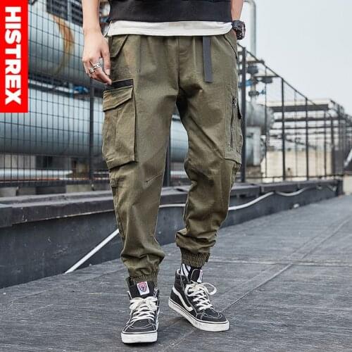 HISTREX 100 Cotton Solid Zipper Men Pant Famous 3XL 4XL Casual Side Pockets Hip Hop Track New Motorcycle TrousersClassic 1JNKN