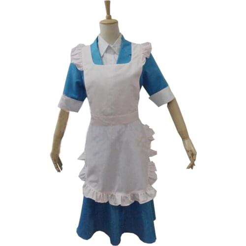 2017 Danganronpa 3 The End of Hopes Peak Academy - Side Future Yukizome Chisa Cosplay Costume(Pink Appron)