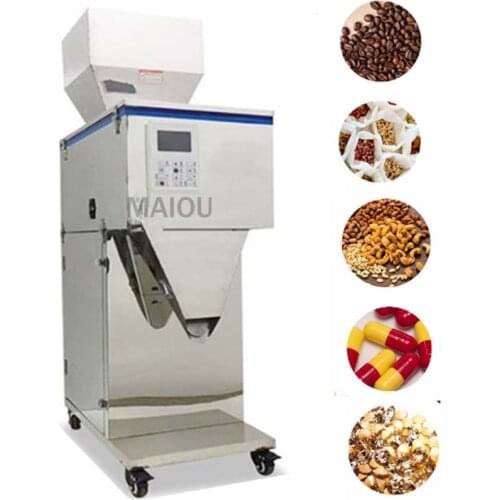 220vGranule Filling Machine 20-999g Tea Filling Automatic Weighing Machine Nut Coffee Bean Packing Machine for Small Business