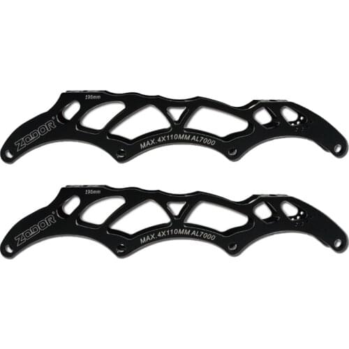 Inline Speed Skating Frame Base for Slalom Boot 4X90mm/4X100mm/4X110mm Wheel 150-195mm Mounting Distance CNC Aluminium Alloy D24