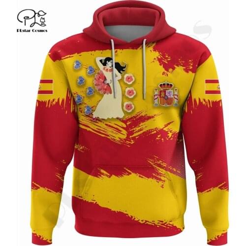 PLstarCosmos 3DPrint Newest Spain Sport Country Flag Unique Men/Women Cozy Hrajuku Casual Streetwear Hoodie/Zip/Sweatshirt 8