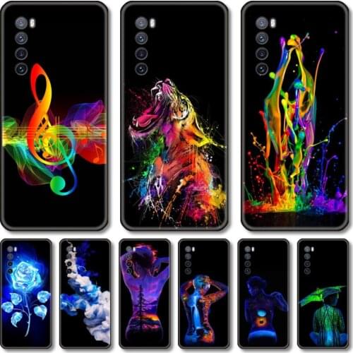 Creative custom Phone Case For Huawei Nova 2 3 4 5 6 7 8 SE i E Pro Lite black cell shell