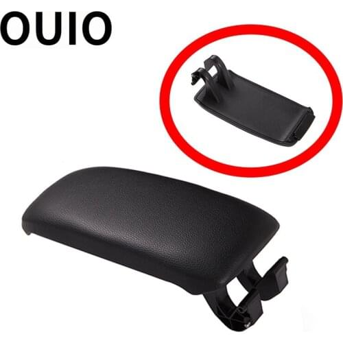 OUIO 1pcs Leather/Cloth Car Center Console Armrest Clip Cover Sticker For Audi A3 8P Audi A5 Accessories 2003-2012 8P0864245P8E1