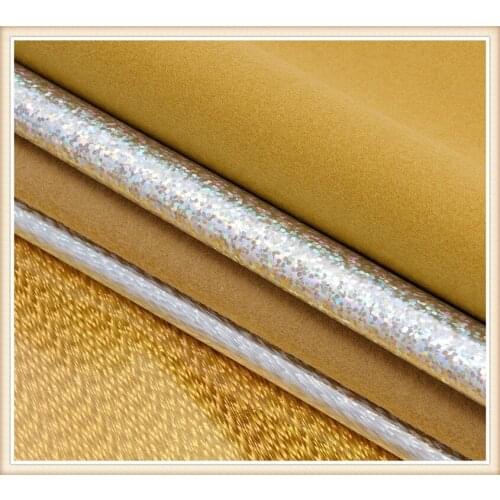 Super laser Holographic mirror synthetic pu leather PU leather/ holographic textil material/ holographic