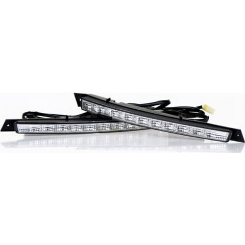 Eosuns Led Drl Daytime Running Light for Volkswagen Santana 2011-13 with Dynamic Moving Yellow Turn Signal and Blue Night Light