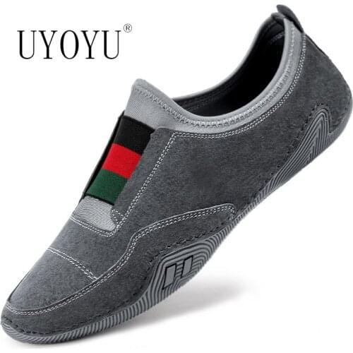 Genuine Leather Men Loafers Shoes Luxury Casual Brand 2021 Mens Moccasins Breathable Slip on Black Driving Shoes Plus Size 38-45