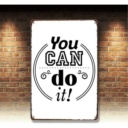 Vintage Metal Tin Signs Love Letters Retro Plate Pub Bar Art Decor Wall Poster