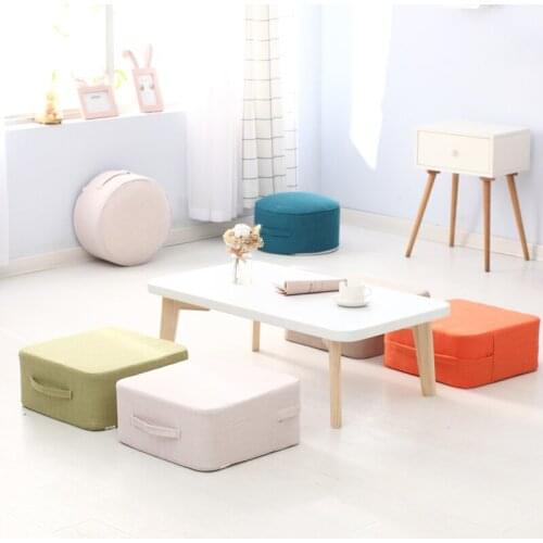 Japanese Tatami Cushion Linen-cotton Futon Cushion Can Unpick and Wash Cloth Home Meditation Seat Cushion Square Floor Cushion