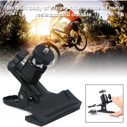 Camera Clip Head Mount Bracket 1/4 Screw Mounting Accessories Tracker Universal Photography Light Stand Metal Clamp Bracket