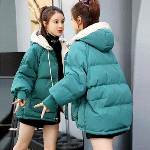 Winter Jacket 2020 Fashion Women Parka Hooded Coat Down Cotton Loose Warm Outerwear Plus Size 3XL Zipper Casual Female Jackets