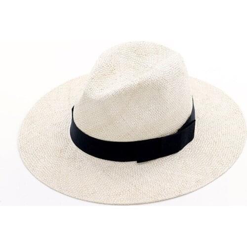 01910-hh7141 handmade Weaving Treasure Grass Light and breathable holiday fedoras cap men women leisure panama jazz hat
