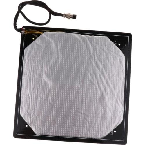 12V 310*310*3MM MK3 Heated Bed 300*300 400*400 Aluminium Heatbed + Insulation Cotton for CR10 cr-10s S4 3d printer hotbed parts