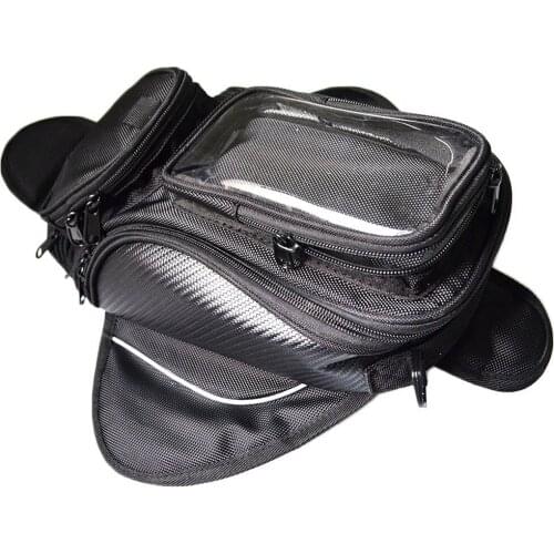 15 inch Motorcycle Tank Bag Motorbike Oil Fuel Tank Bag Magnetic Bike Saddle Bag Transparent for Phone