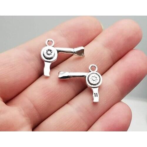 20pcs/lot--21x18mm, Hair Dryer cham,Antique silver plated Hair Dryer charms ,DIY supplies, Jewelry accessories