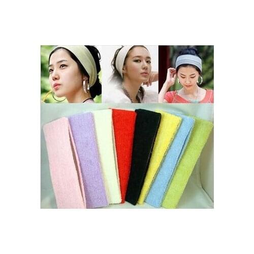 240Pcs/Lot Wholesale Candy Colored Yoga Hair Bands Body Building Fitness Headbands Outdoor Sports Hair Bands Free Shipping
