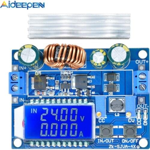 35W 4A DC 5.5-30V to 0.5-30V Digital LCD Display Buck Boost Converter Adjustable Power Supply Module Step Up Down Board Module