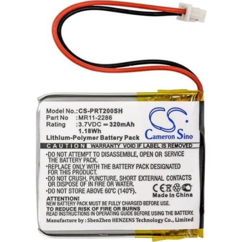 Battery for Casio PRT-2GP Watch Li polymer Rechargeable Bateria Replacement MR11-2286 3.7V 320mAh Track Code