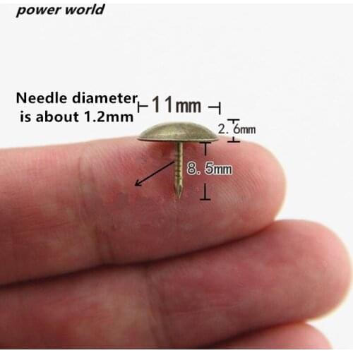 Antique Brass Bronze Smooth bubble nail Sofa Decorative Tack Round blister nail board nail pushpin Doornail Hardware 20pcs