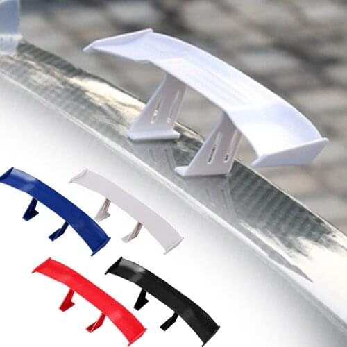 Auto Fiber Decoration Simple Installation Without Holes Mini Ornament Goods Universal Car Tail Wing Carbon Cheap Spoiler Mini