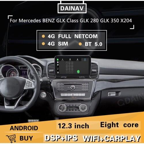 12.3 inch 10.25 inch 128GB Snapdragon 625 car radio GPS For Mercedes Benz GLK Class GLK280 GLK350 X204 2008-2015 multimedia play