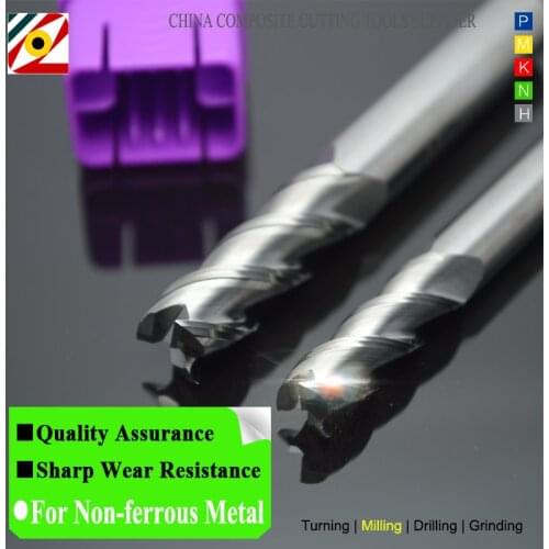EDGEV Solid Carbide End mills 1-4/6/8/10/12/16-20mm Aluminum Woodworking CNC Face Slot Milling Cutter Alloy Tungsten Steel Tools
