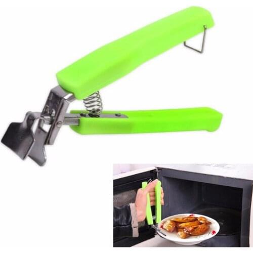 Hot Bowl Holder Dish Clamp Pot Pan Gripper Clip Hot Dish Plate Bowl Clip Retriever Tongs Silicone Handle Kitchen Tool